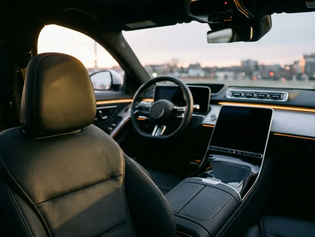 Imagen ilustrativa de un interior de automóvil
